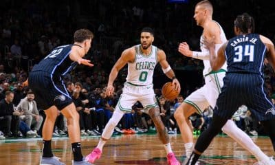 C's Tatum: X-ray on wrist negative after hard fall