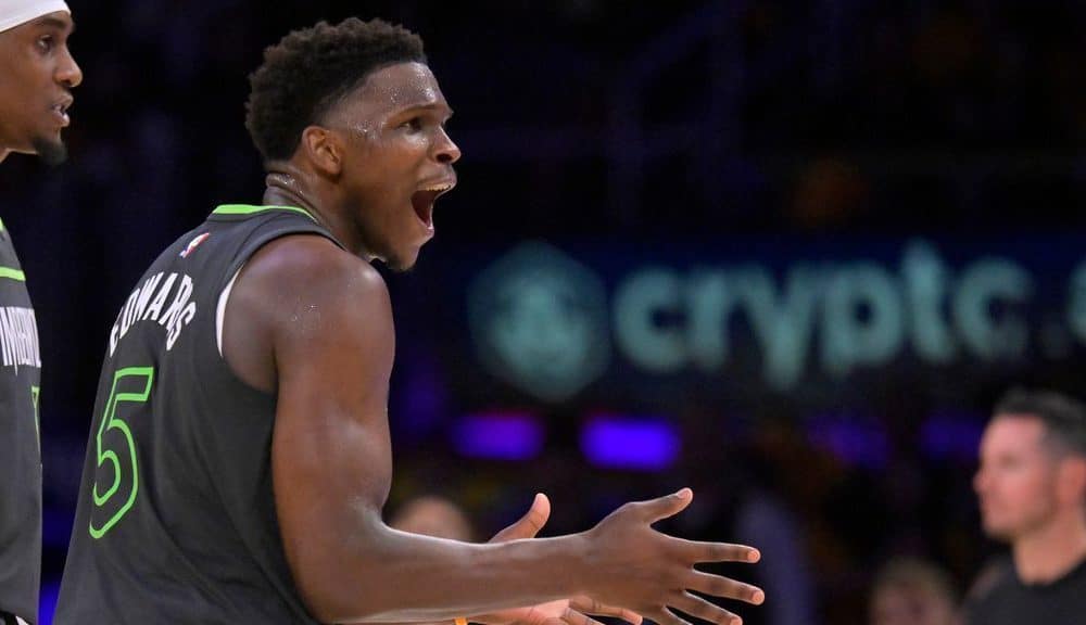 Edwards fined $50K for obscene gesture to fan