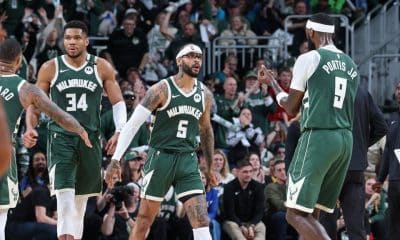 Trent ties franchise mark with 9 3s to lift Bucks