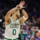Tatum again leads C's, features wrist in celebration