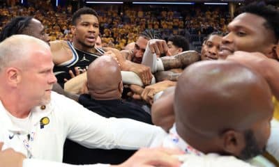 Giannis: Haliburton's dad 'disrespectful' with antics