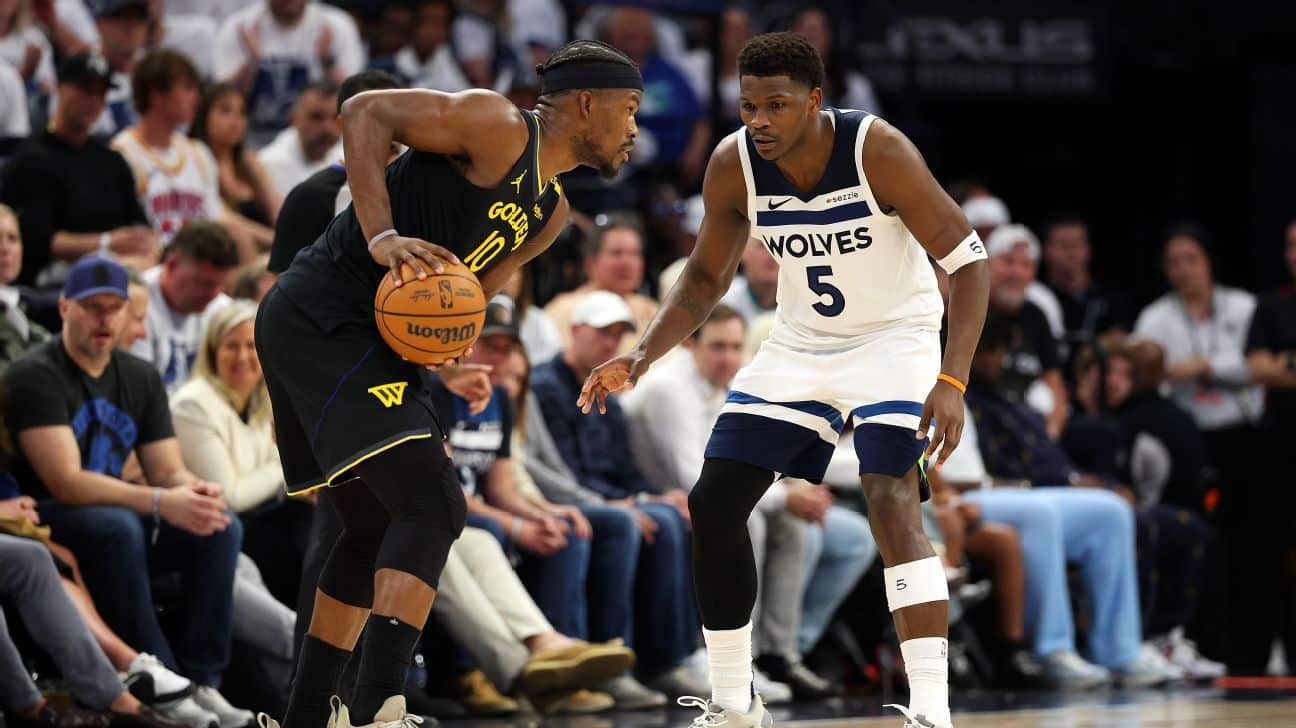 Follow live: Edwards, Wolves off to hot start vs. Warriors in Game 2