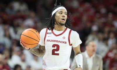 Ex-Arkansas G Fland withdrawing from NBA draft