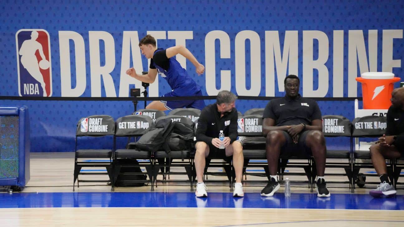Best of Tuesday at the NBA combine: Day 1 standouts, what we're hearing, draft buzz