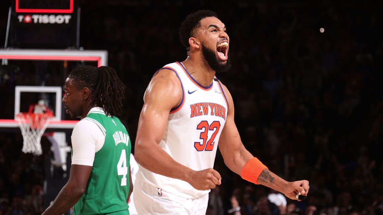 Knicks pound Celtics by 38 to reach East finals