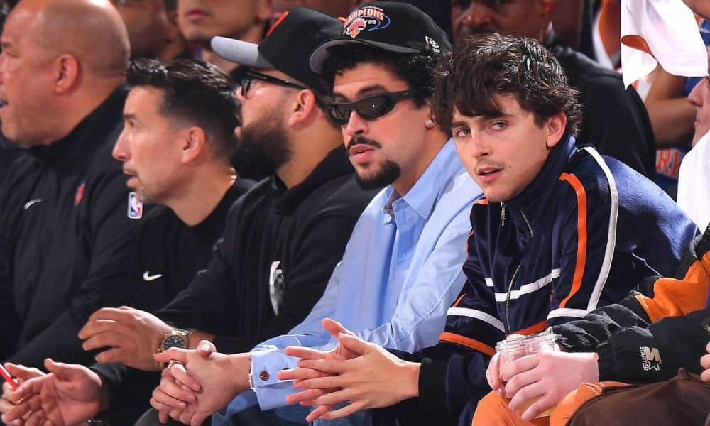 Timothée Chalamet, Bad Bunny among celebs attending Celtics-Knicks