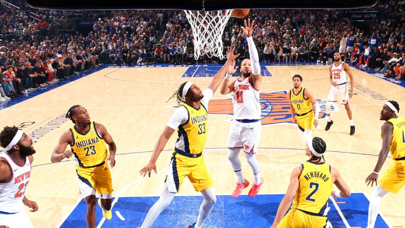 Follow live: Brunson, Knicks have hot start, look to force Game 6