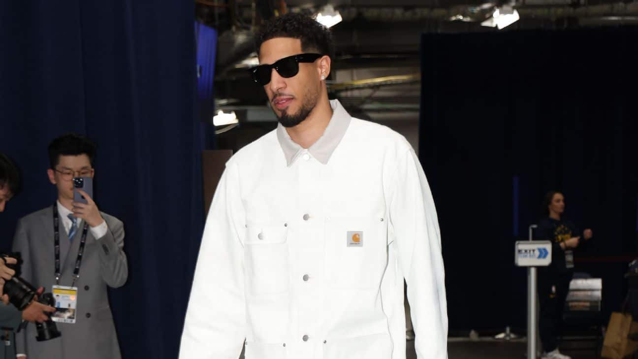 Tyrese Haliburton's all-white button up leads stylish arrivals to Game 1 of the NBA Finals