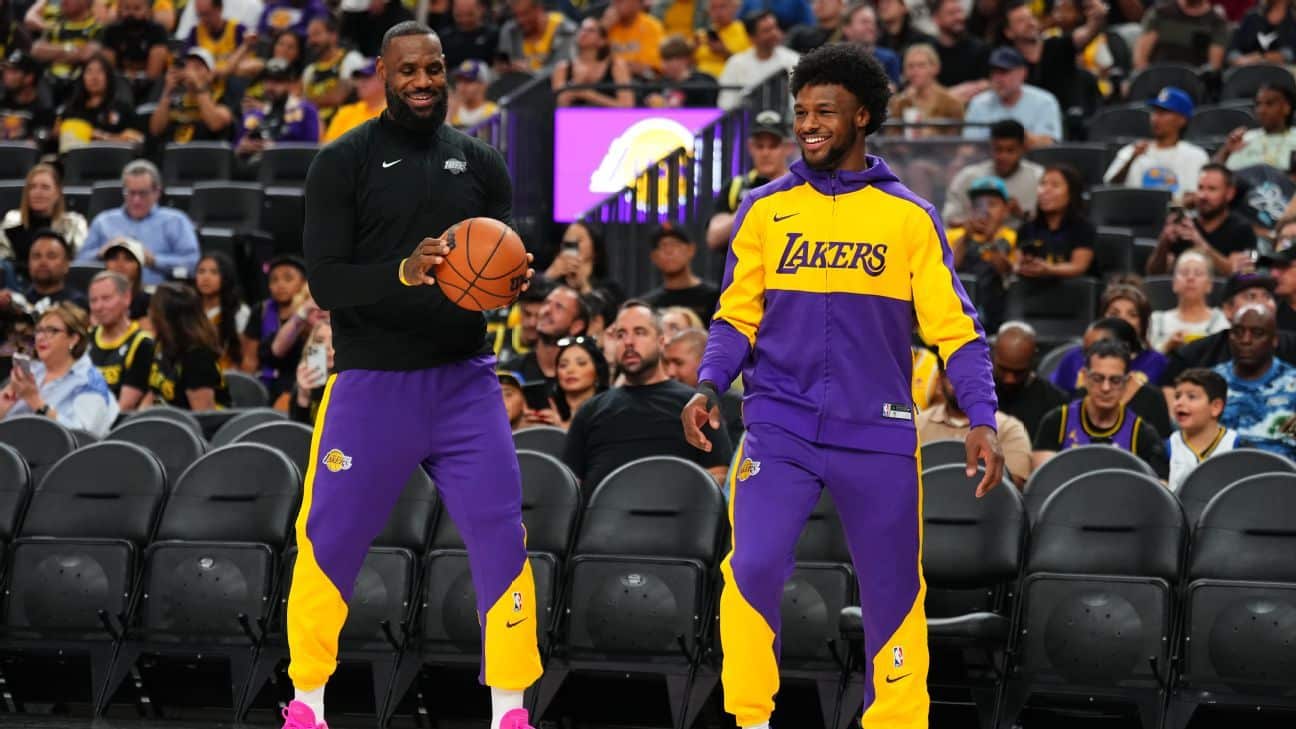 Bronny: Not focused on speculation about LeBron