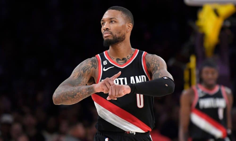 Injured Lillard glad to be 'back home' with Blazers