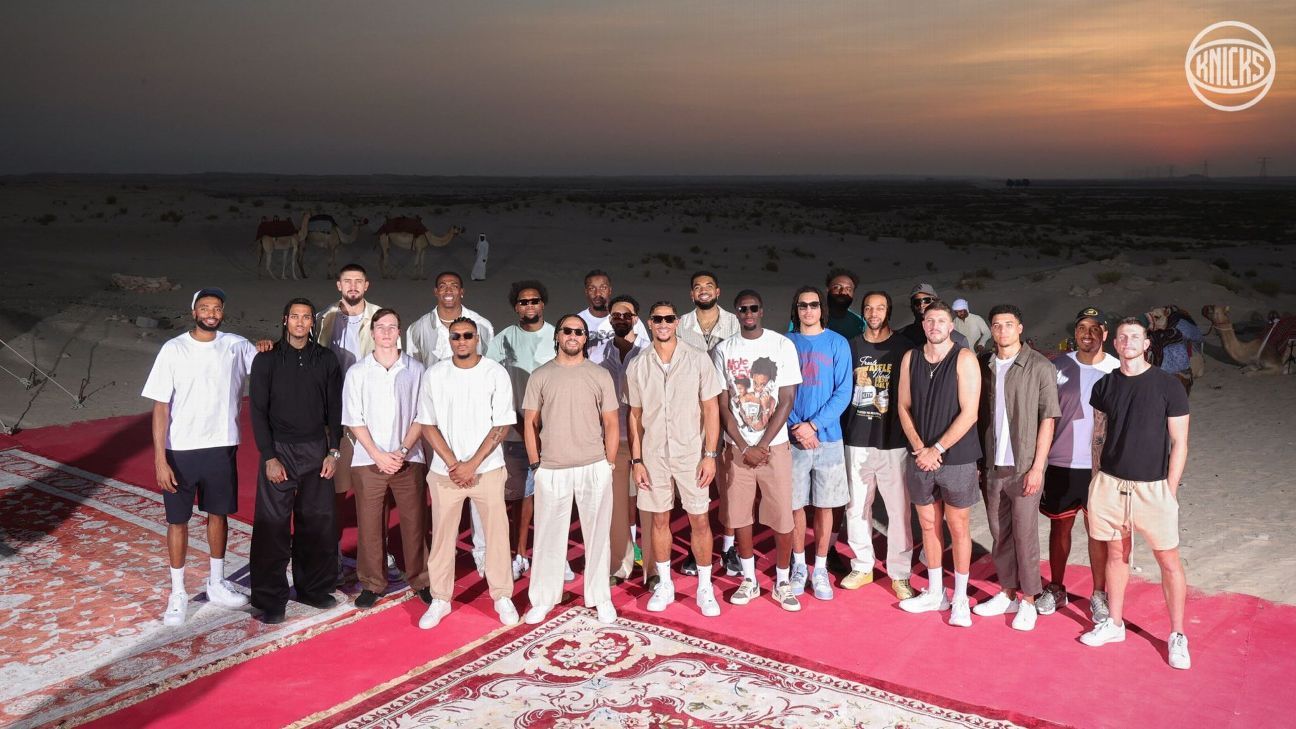 Knicks legends ride camels, 76ers go golfing: Top scenes from Abu Dhabi series