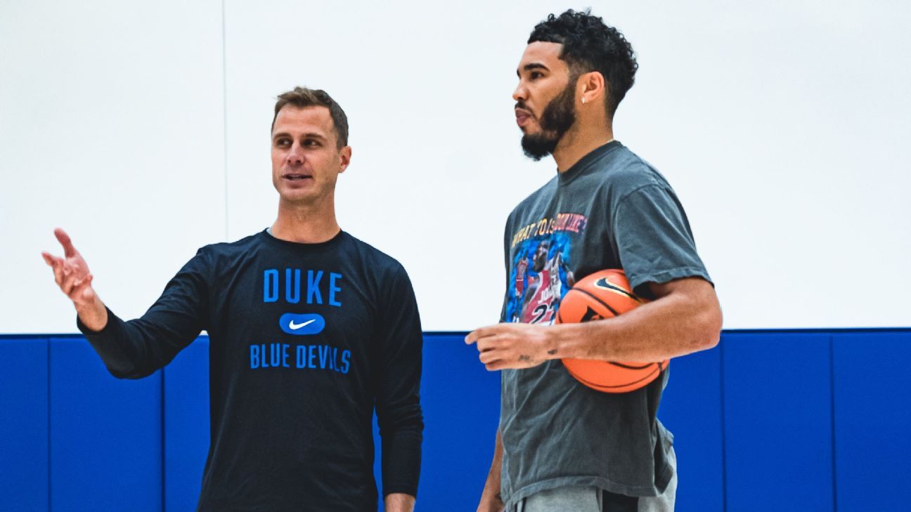 Tatum to assist Duke as hands-on player mentor