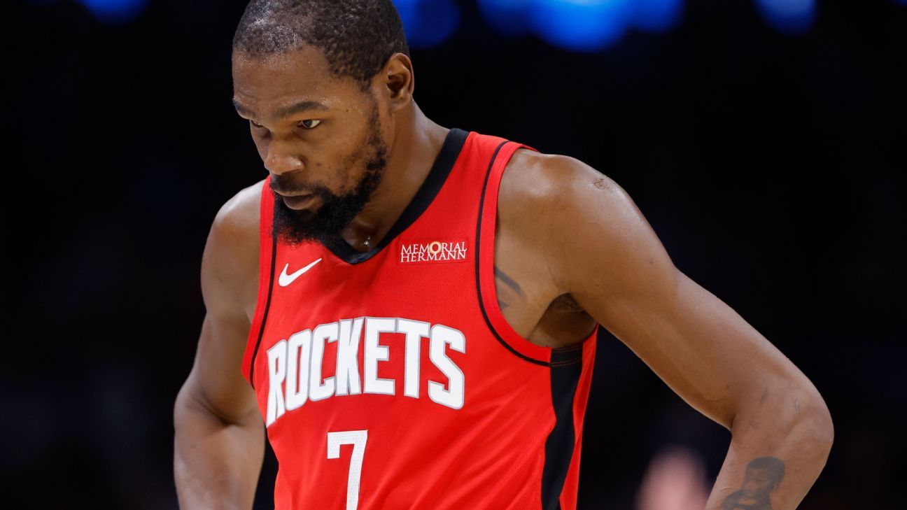 Durant pins 2OT loss on himself in Rockets debut