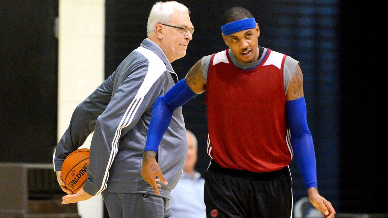 Jackson: 'Busted' Melo pairing forced Knicks exit