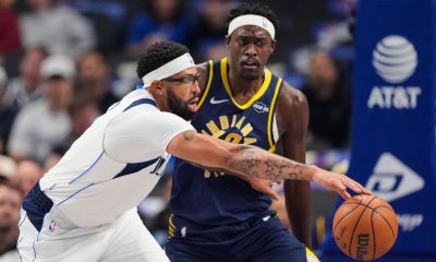 AD leaves Mavs' game vs. Pacers with sore leg