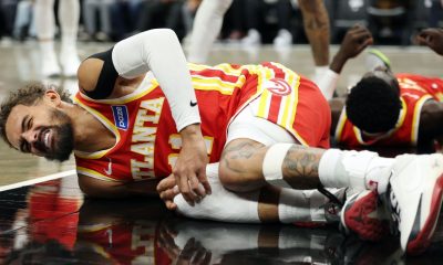 Hawks' Young avoids ACL injury, but MRI to follow