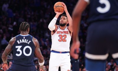 KAT 'still stunned' by trade as Knicks rout Wolves
