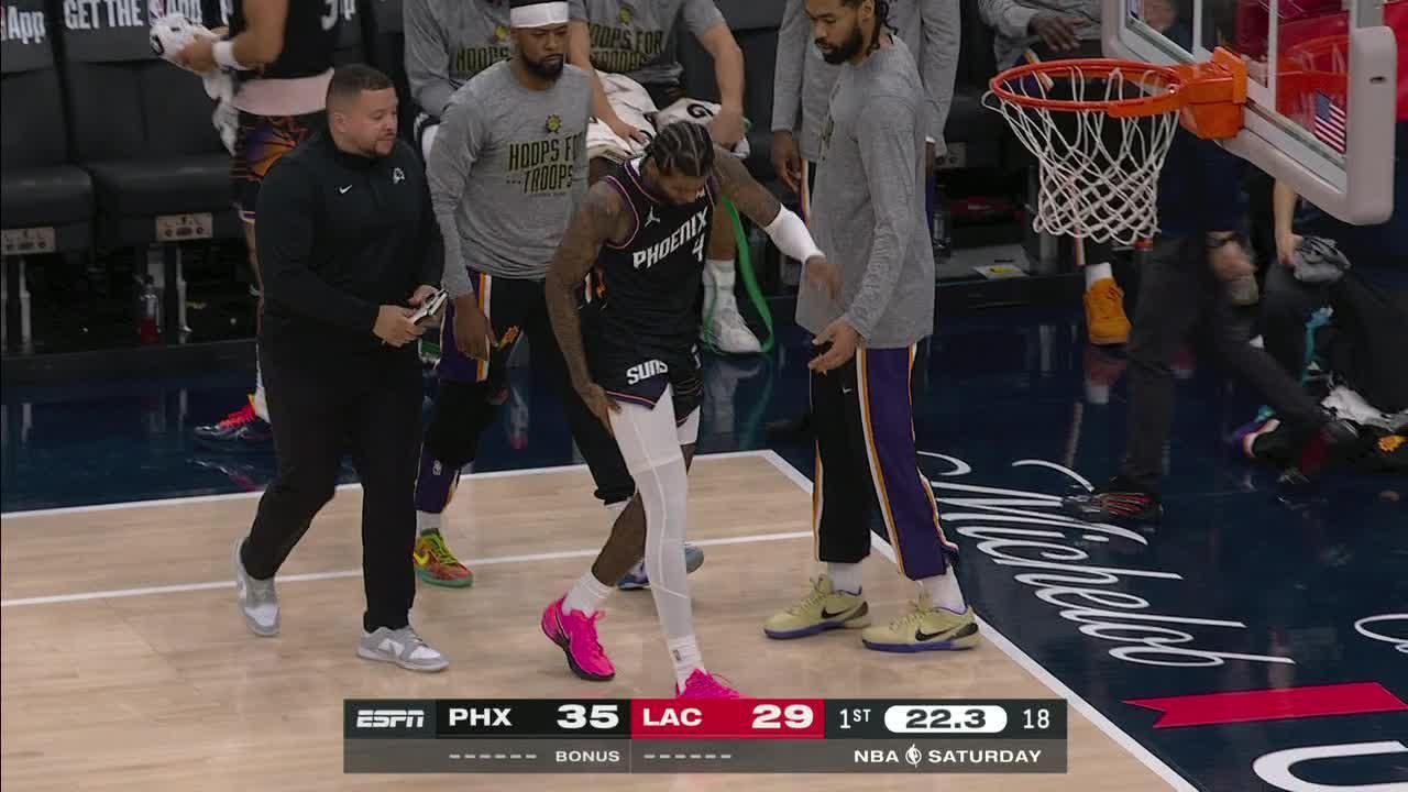 Suns' Green aggravates hamstring injury, exits