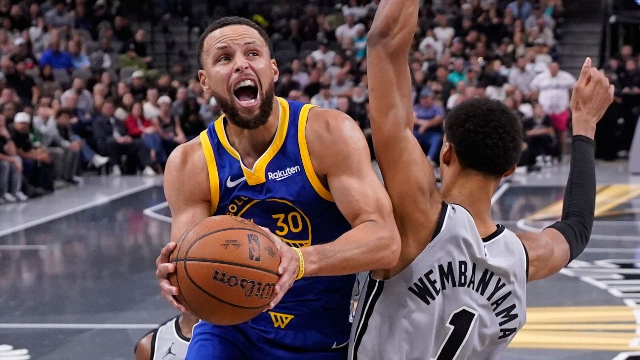 Curry torches Spurs again, ties MJ with latest 40