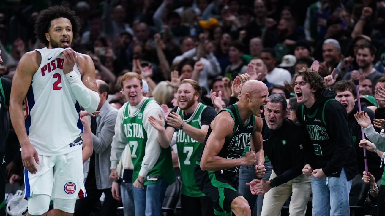 Celts halt Pistons' win streak at 13 in frantic finish