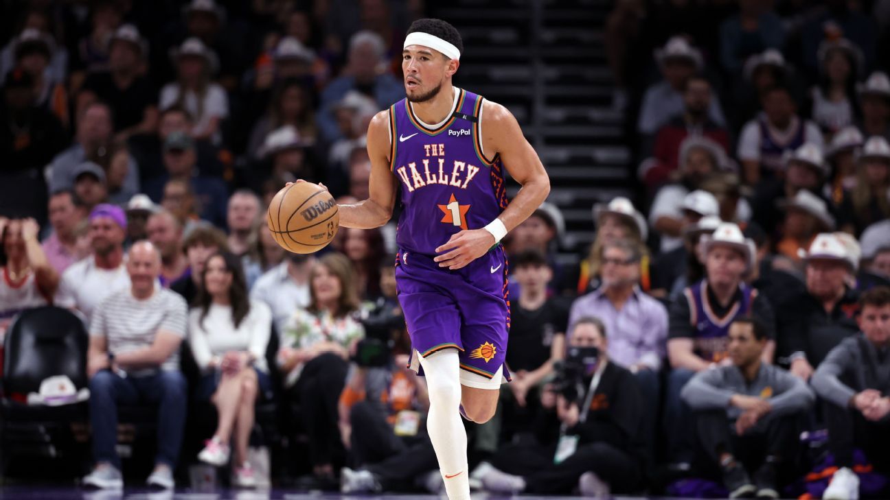 Suns' Booker out at least week with groin strain