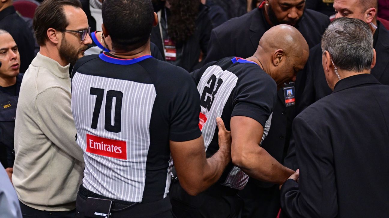 Veteran ref Maddox leaves Bulls-Cavs with injury