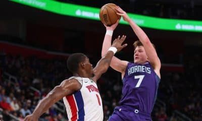 Hornets rookie Knueppel fastest to make 100 3s