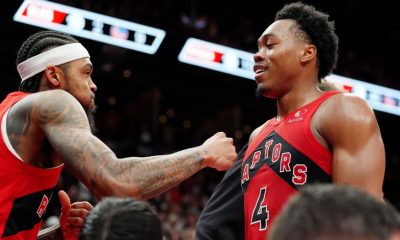 Barnes' 25 boards in triple-double tie Raptors mark