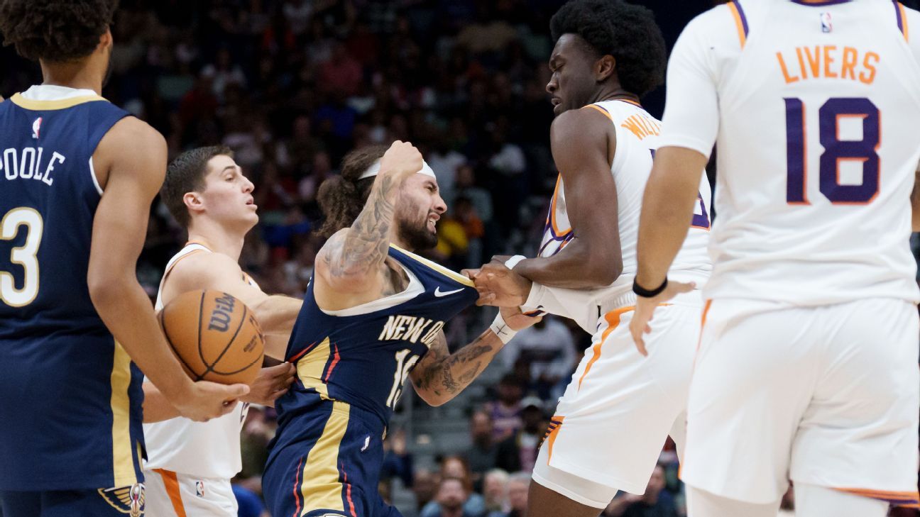 Pels' Alvarado, Suns' Williams suspended for fight