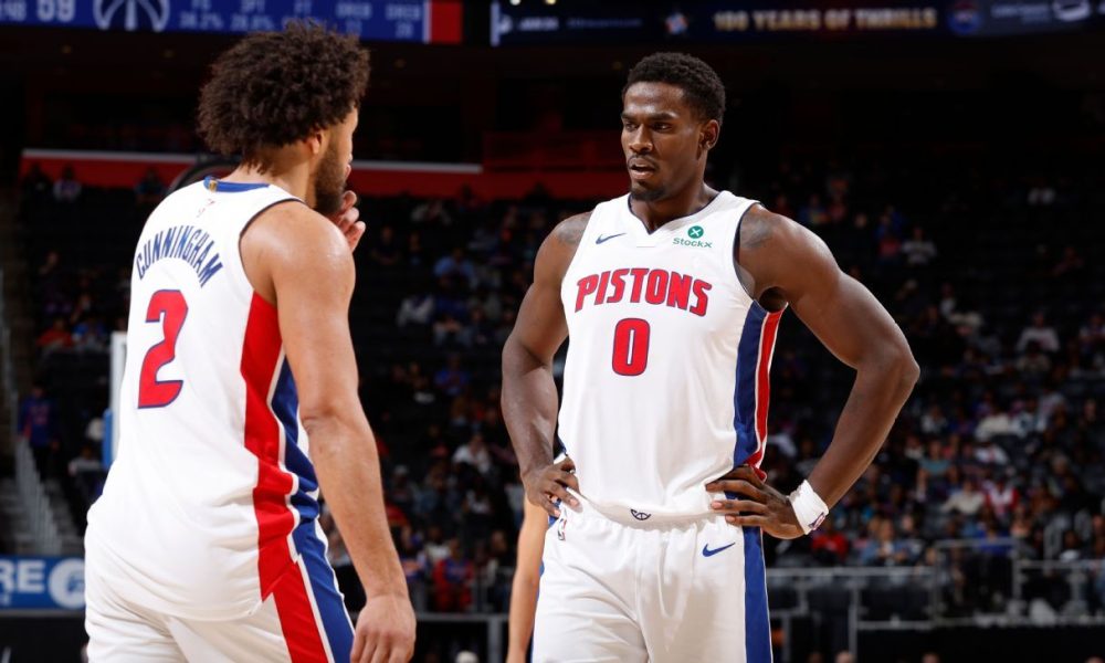 Pistons starters Duren (ankle), Harris (hip) out