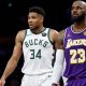 Giannis gets block, steal on LeBron, plus his jersey