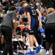 Mavs' Flagg exits loss to Nuggets with ankle sprain