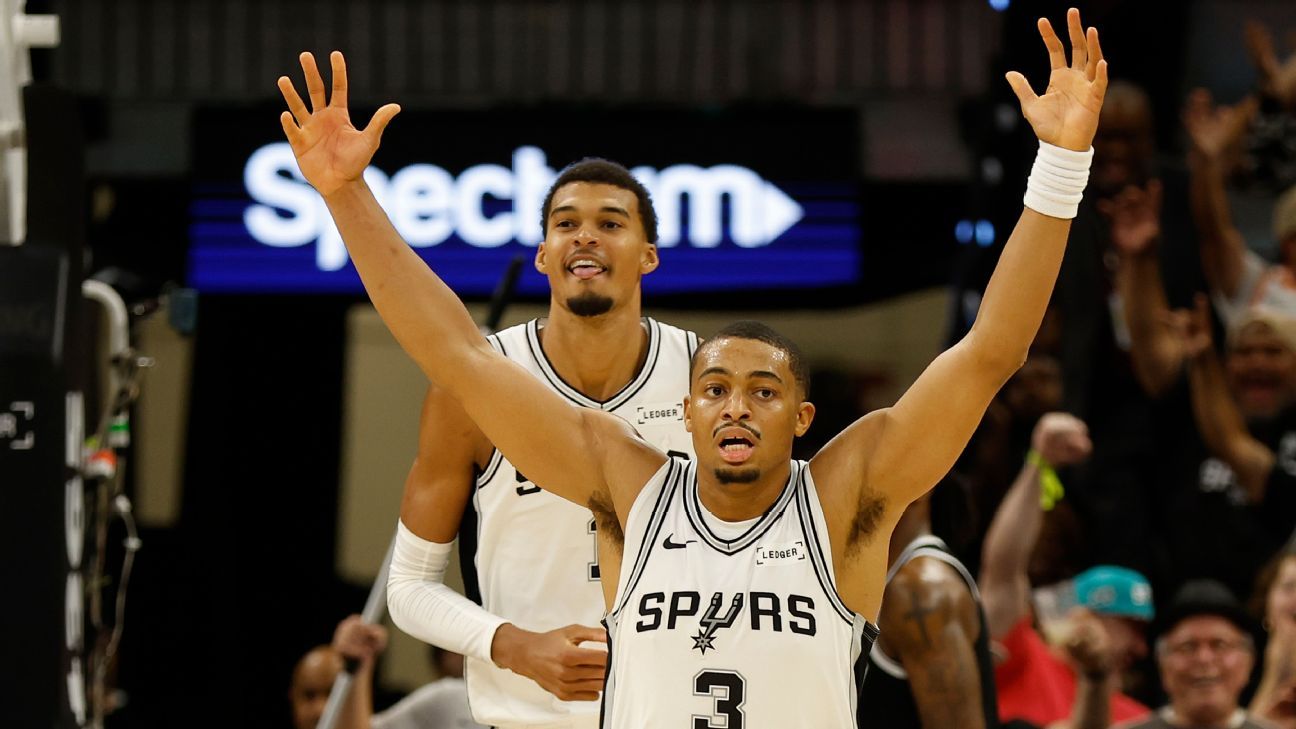 Wembanyama, Keldon Johnson shaved each other's heads following loss to OKC