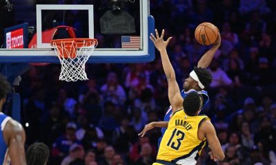 Edgecombe rocks rim, but dunk contest not in mix