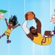 LeBron and Zhuri James attempt 300-point shot on 'Cartoonified! with Phineas and Ferb'