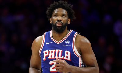 Embiid out vs. Hawks due to sore right shin