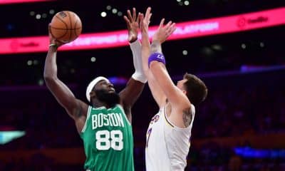 Neemias Queta throws down dunk over Luka Doncic early in Celtics-Lakers