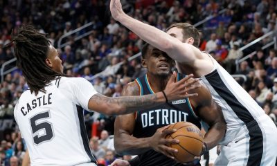 Spurs pass 'test' in physical clash with Pistons