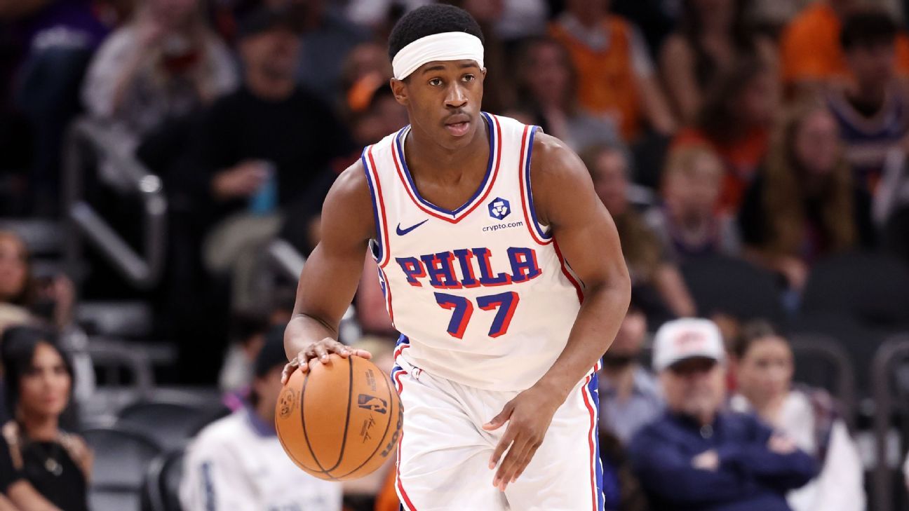 76ers' Edgecombe (back) out at least 1 game